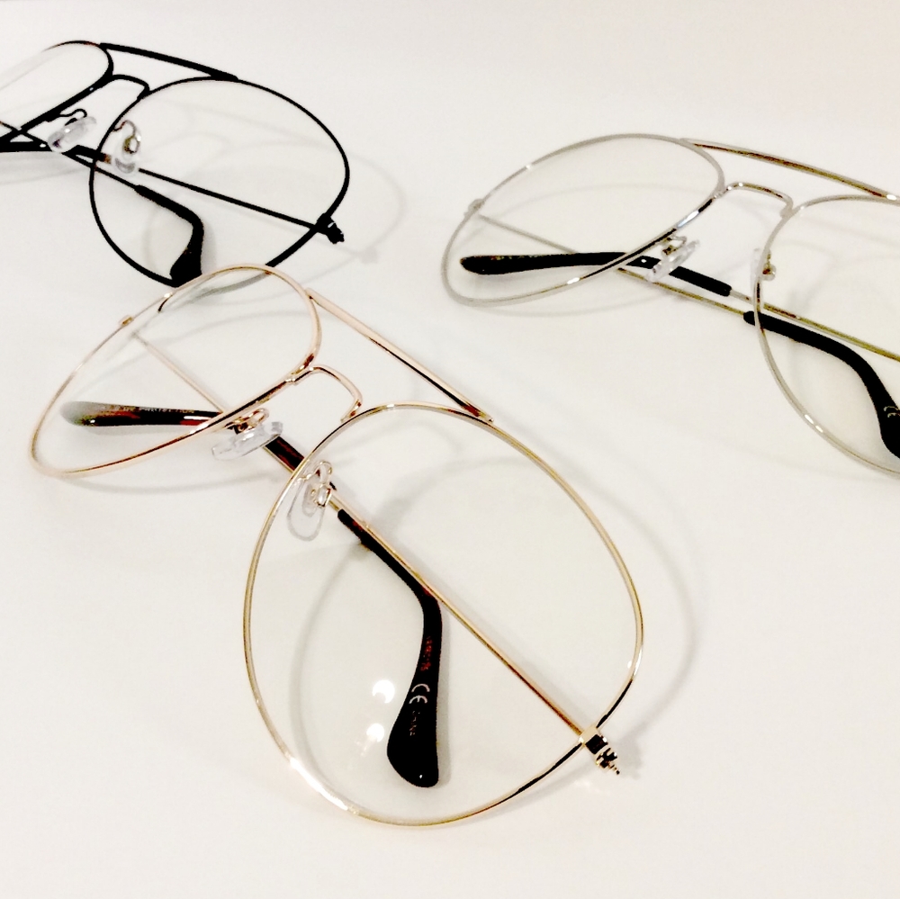 Nice Clear Aviator Fame Glasses